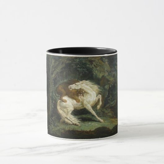 Mug Cheval attaqué par un lion (Centre)