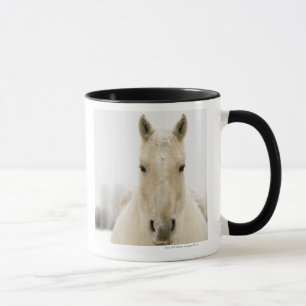 Mug Cheval avec la neige sur la tête