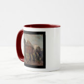 Mug Cheval Belge Brown Peinture fine d'art : (Devant gauche)