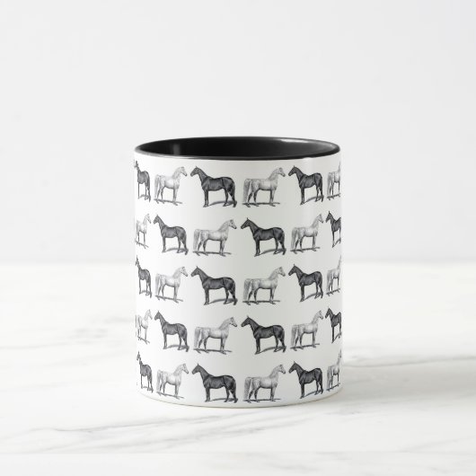 Mug Cheval blanc/cheval noir (Centre)