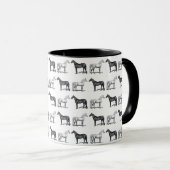Mug Cheval blanc/cheval noir (Devant droit)