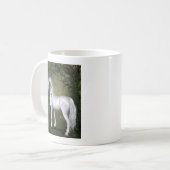 Mug Cheval blanc dans les bois avec des colibris (Devant gauche)