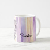 Mug Cheval blanc de Lavande romantique (Devant droit)