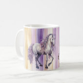 Mug Cheval blanc de Lavande romantique (Devant gauche)