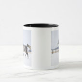 Mug cheval blanc en hiver (Centre)
