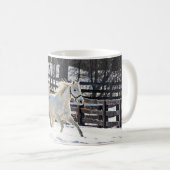 Mug Cheval blanc galopant (Devant droit)