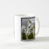 Mug Cheval blanc gracieux (Devant droit)