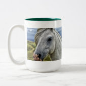 Mug Cheval Blanc/Gris (Gauche)