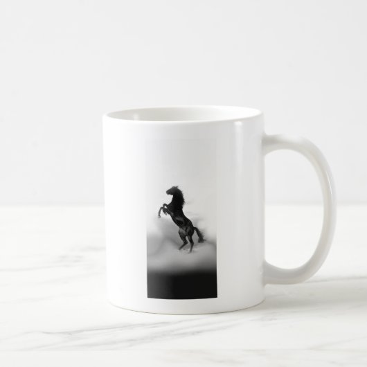 Mug Cheval blanc noir (Droite)
