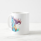 Mug Cheval bleu (Devant gauche)