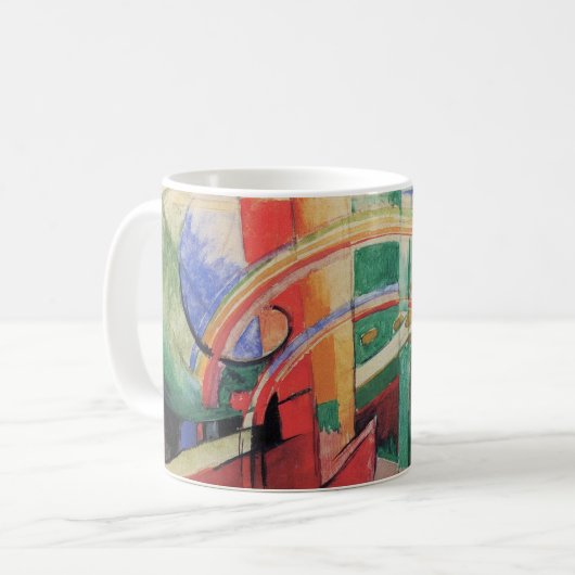 Mug Cheval bleu avec arc-en-ciel par Franz Marc (Devant gauche)