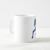 Mug Cheval bleu peint (Devant gauche)
