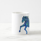 Mug Cheval bleu peint (Centre)