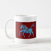 Mug Cheval bleu peint (Gauche)