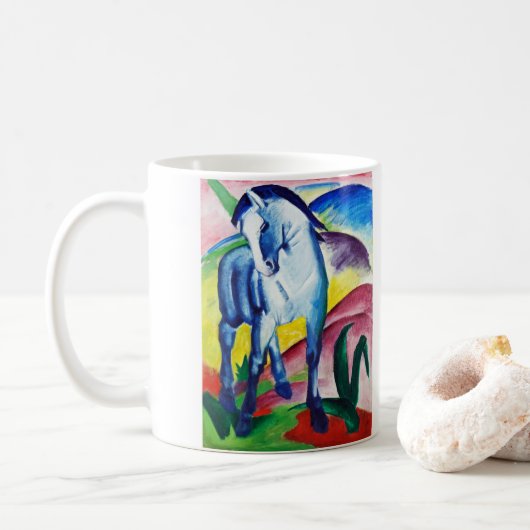 Mug Cheval bleu, tableau de Franz Marc (Avec donut)