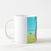Mug Cheval blond et Coeurs rose et rouge (Gauche)
