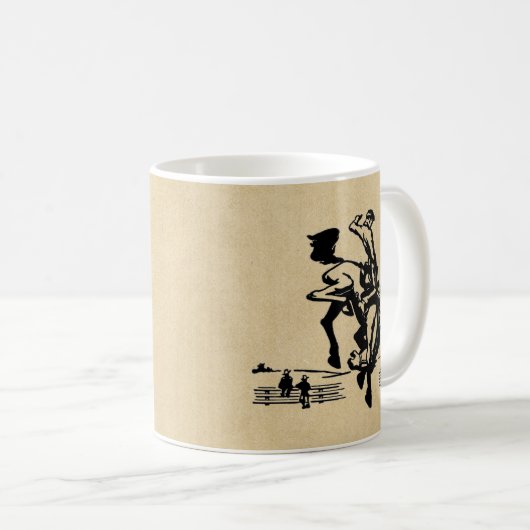 Mug Cheval Bronco et cavalier (Devant droit)