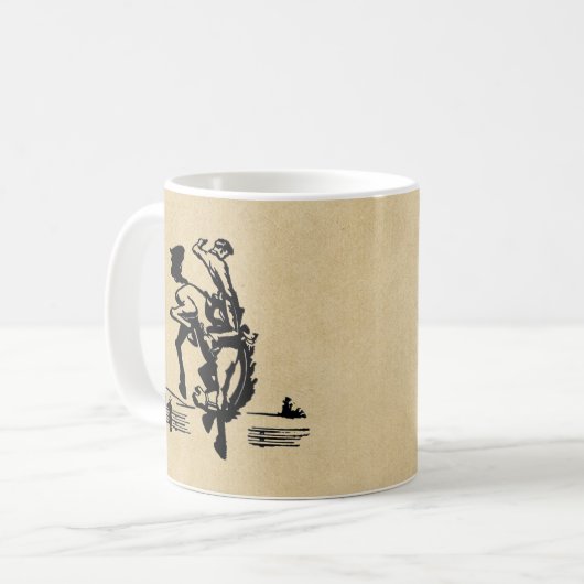 Mug Cheval Bronco et cavalier (Devant gauche)