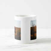 Mug Cheval Brown rouge, bois d'automne. (Centre)