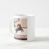 Mug Cheval Brown sauvage du Sud-Ouest et Cactus (Devant gauche)