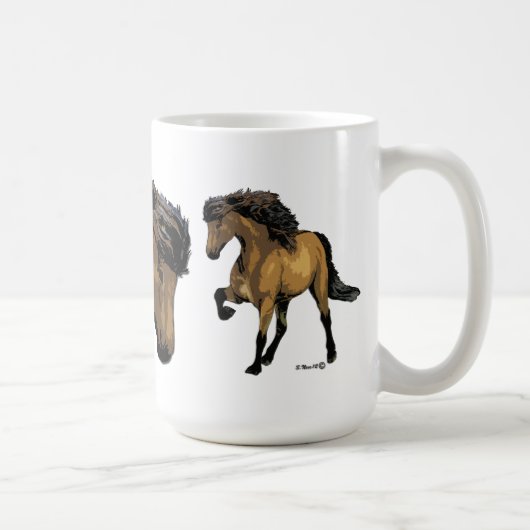 Mug Cheval Buckskin Nouvelle Vogue (Droite)