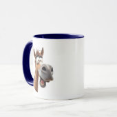 Mug Cheval cartoon drôle, complètement dingue. (Devant gauche)
