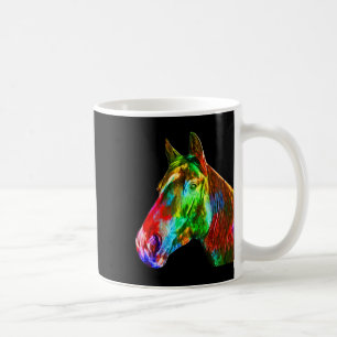 Mug Cheval Coloré Art Horseback Riding Lover Artsy Ho