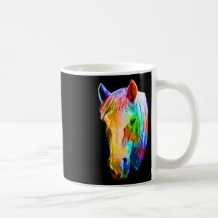 Mug Cheval Coloré Art Horseback Riding Lover Artsy Ho