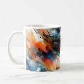 Mug Cheval courant à l'aquarelle abstraite (Gauche)