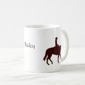 Mug Cheval Cowgirl personnalisée (Devant droit)