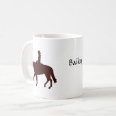 Mug Cheval Cowgirl personnalisée (Devant gauche)