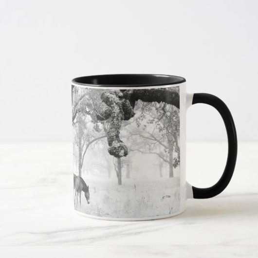 Mug Cheval dans le domaine brumeux des chênes (Droite)