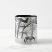 Mug Cheval dans le domaine brumeux des chênes (Centre)