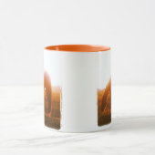 Mug Cheval d'AQHA frôlant au coucher du soleil (Centre)