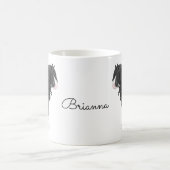 Mug Cheval d'attelage noir et blanc de la bannière Tzi (Centre)