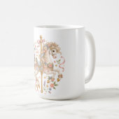 Mug Cheval de carrousel élégant Conte de fées français (Devant droit)