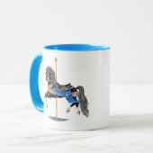 Mug Cheval de Carrousel Noir (Devant gauche)