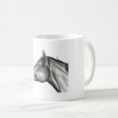 Mug Cheval de charbon de bois (Devant droit)