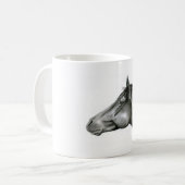 Mug Cheval de charbon de bois (Devant gauche)