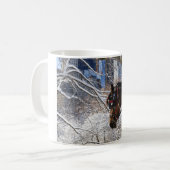 Mug Cheval de chariot d'hiver (Devant gauche)