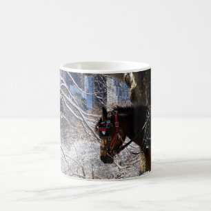 Mug Cheval de chariot d'hiver