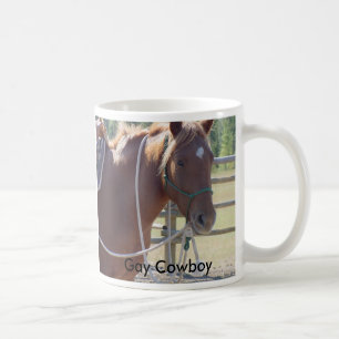 Mug Cheval de cheval de cheval, cowboy gai