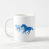Mug Cheval de course (bleu) (Gauche)