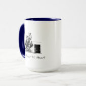 Mug Cheval de course de baril (Devant gauche)