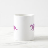 Mug Cheval de course (violet) (Centre)