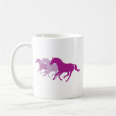 Mug Cheval de course (violet) (Gauche)