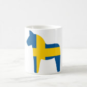 Mug Cheval de Dala de drapeau de la Suède (Centre)