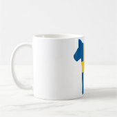 Mug Cheval de Dala de drapeau de la Suède (Gauche)