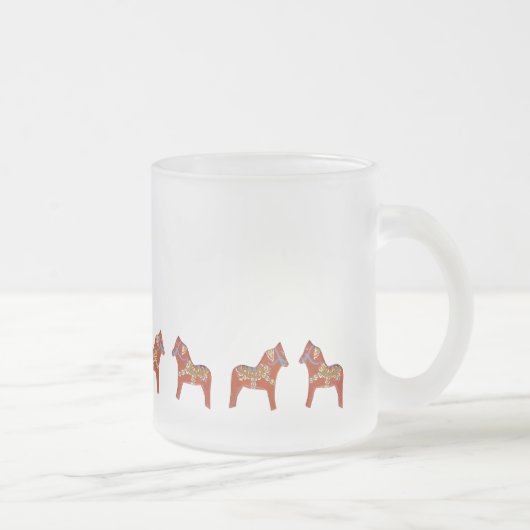 Mug Cheval de Dala de janvier givré (Droit)