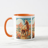 Mug Cheval de désert Palomino Pop Art (Gauche)